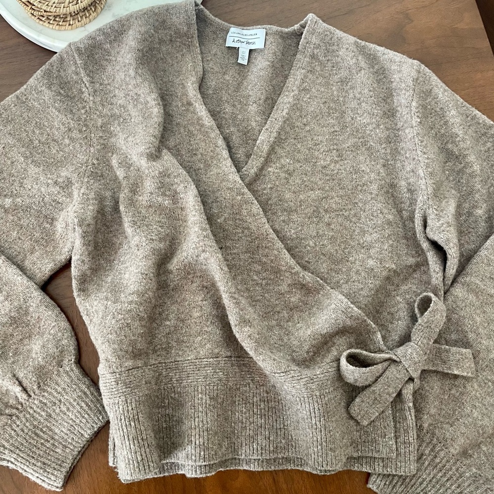 & Other Stories Wrap Sweater / S